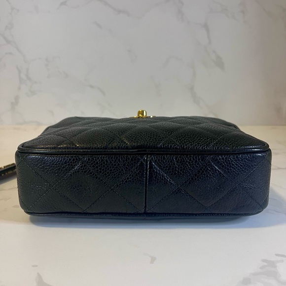 SOLD Vintage Small Chanel Black Caviar Camera Bag - Picture 8 of 16